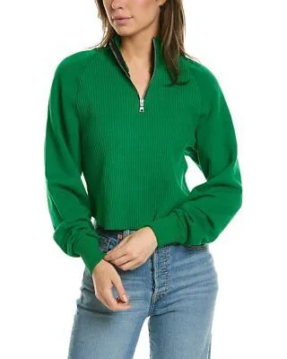 Женский укороченный пуловер Cotton Citizen Beijing, зеленый, L