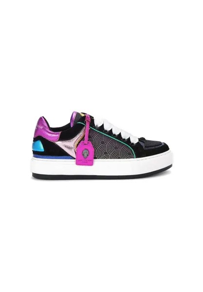 Кроссовки на шнуровке SOUTHBANK TAG Kurt Geiger London, пестрый черный