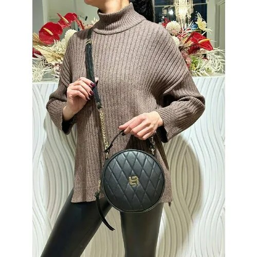 Сумка таблетка Ripani 6419LE/03, фактура зернистая, черный