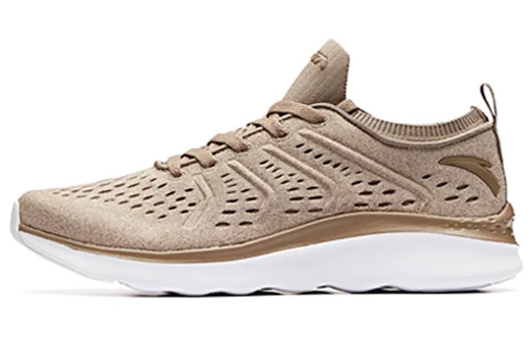 ANTA Running Collection Lifestyle Shoes Men Low-top Flax Ash/sand Ash/ivory White
