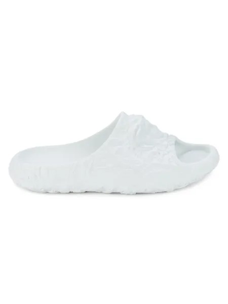 Текстурированные шлепанцы для бассейна Medusa Versace, цвет Optical White