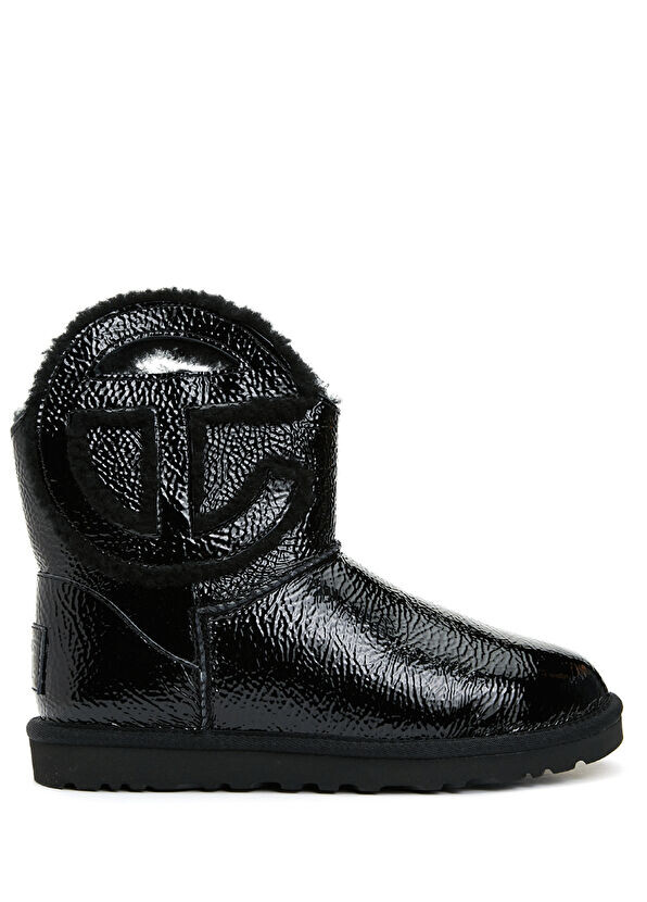 Миниатюрные женские кожаные ботинки с логотипом X telfar Ugg, черный