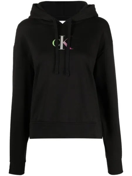 Calvin Klein Jeans худи с монограммой, черный