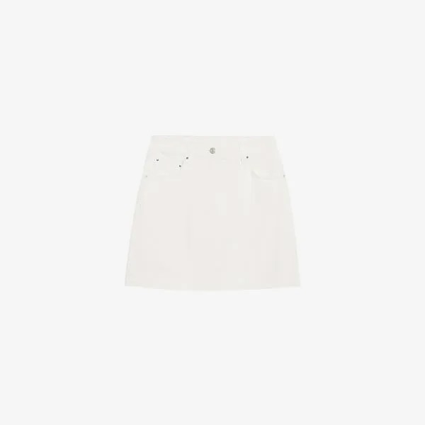 Джинсовая юбка sandy со средней посадкой Claudie Pierlot, цвет naturels