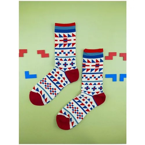 Носки 2beMan, 1 пара, размер 39-44, голубой, бордовый
