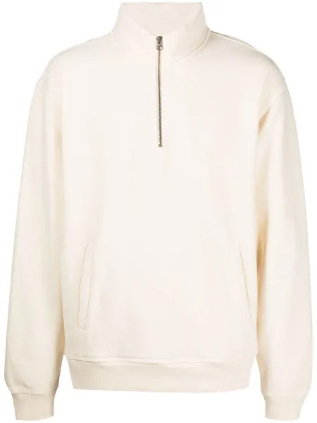 Stussy mock-neck zip-up sweatshirt