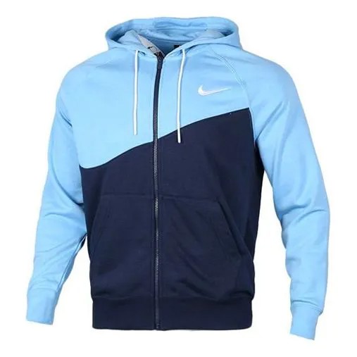 Куртка Nike AS Nike Sportswear Swoosh Hoodie FZ FT Men Blue Sky blue, синий