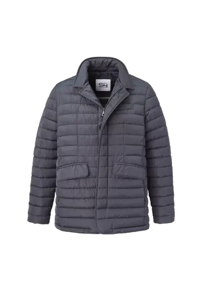 Стеганый длинный блузок современного кроя THOMAS S4 JACKETS, темно-синий