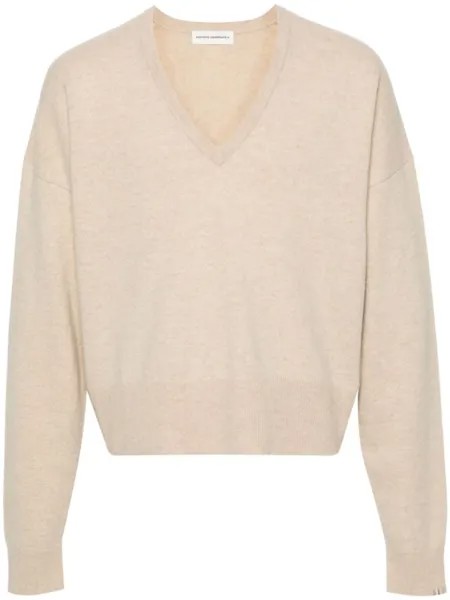 Джемпер n°224 с V-образным вырезом extreme cashmere, бежевый