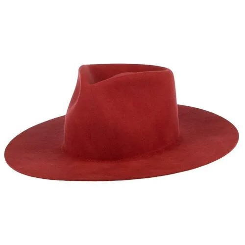 Шляпа федора Betmar, шерсть, утепленная, размер 56, красный