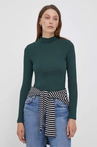 Лонгслив Pepe Jeans, зеленый