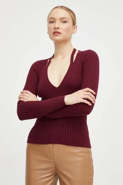 Свитер Guess, бордовый