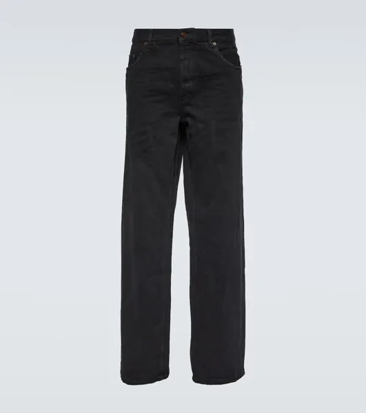 Широкие джинсы Saint Laurent, черный