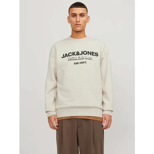 Свитшот Jack & Jones, размер S, бежевый