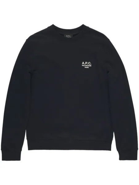 A.P.C. толстовка Rider с вышитым логотипом, черный