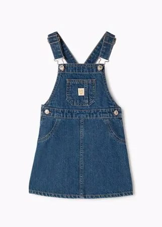 Джинсовый сарафан с нагрудным карманом для девочки Gloria Jeans