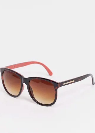 Гламурные солнцезащитные очки в стиле oversized French Connection-Коричневый цвет