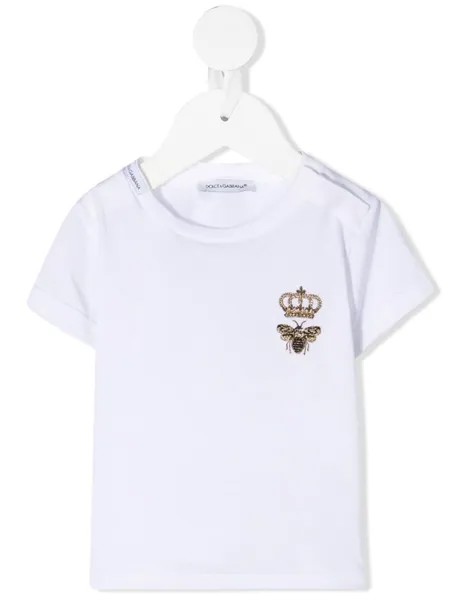 Dolce & Gabbana Kids футболка с вышивкой
