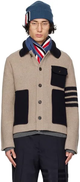 Коричневый кардиган Workmans Thom Browne
