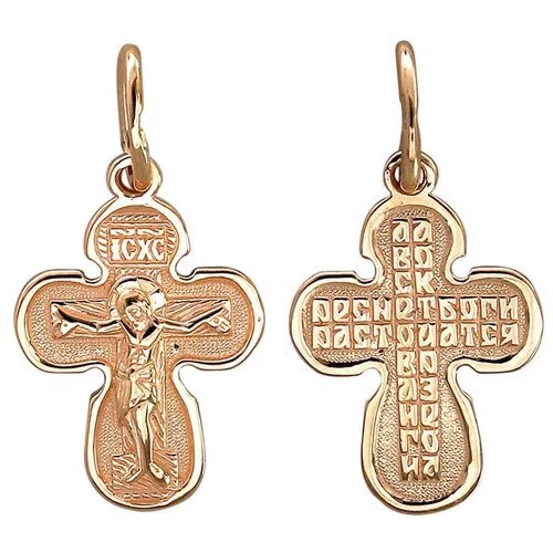 Крестик из красного золота 01Р010805 Эстет