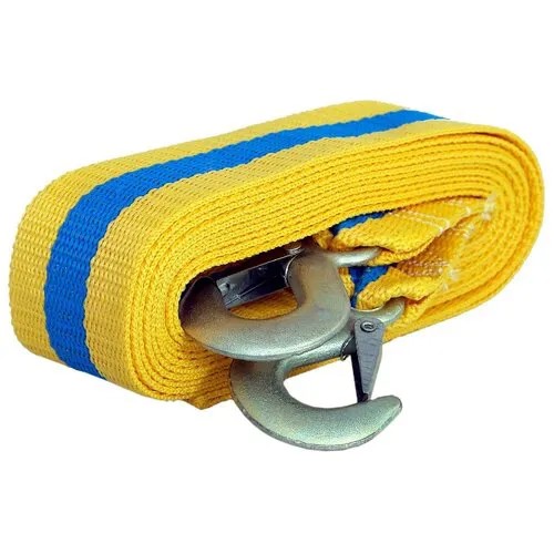 Ленточный буксировочный трос GOODYEAR GY004004, 5 метров (12 т) желтый/голубой
