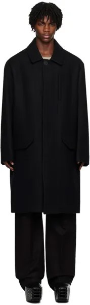 Черное пальто Jumbo Mac Rick Owens