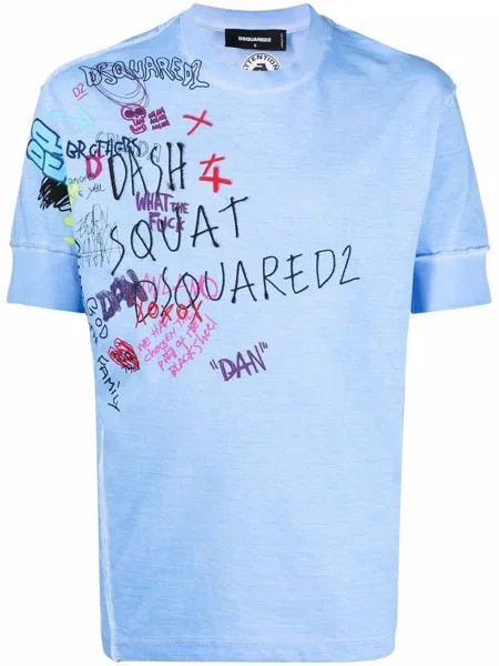 Dsquared2 slogan-print cotton T-shirt