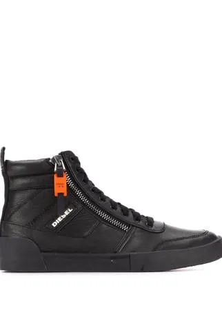 Diesel высокие кеды со вставками