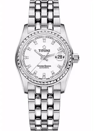 Швейцарские наручные  женские часы Titoni 729-S-307. Коллекция Cosmo Queen