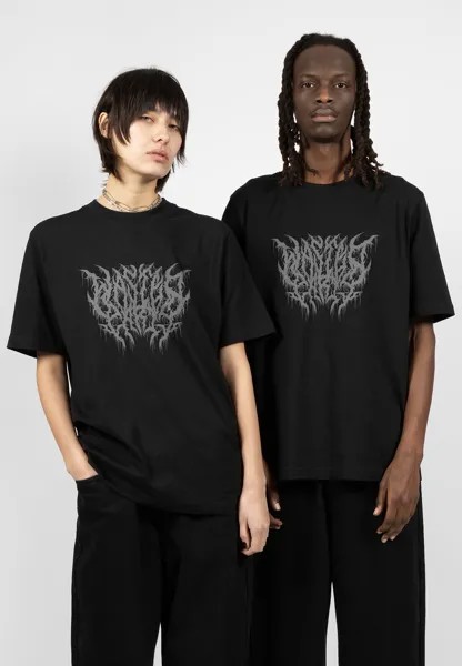 Футболка с принтом UNISEX BLITZ Wasted Paris, цвет black