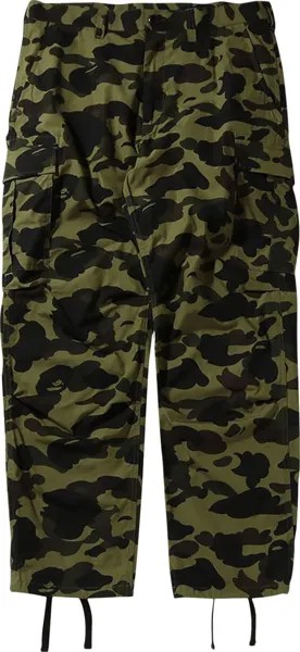 Брюки BAPE 1st Camo Cargo Pants 'Green', зеленый