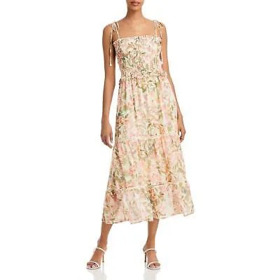 Женское розовое летнее макси-платье Lost + Wander XS BHFO 0028 с цветочным принтом