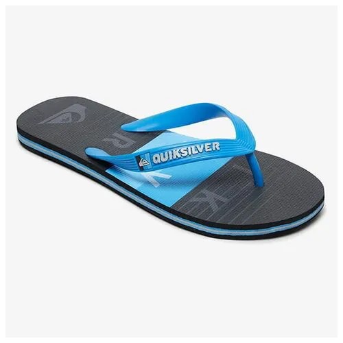 Детские Сланцы Quiksilver Molokai Word Block, Цвет голубой, Размер 30