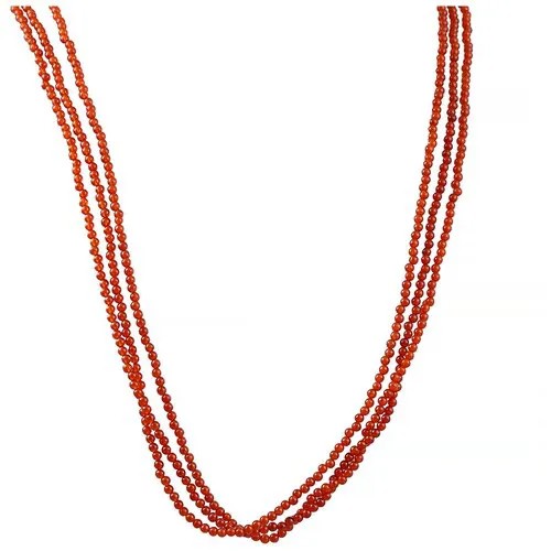 Колье из серебра 925 пробы с агатом 85cm_AG_WG ELEMENT47, длина 85 см.