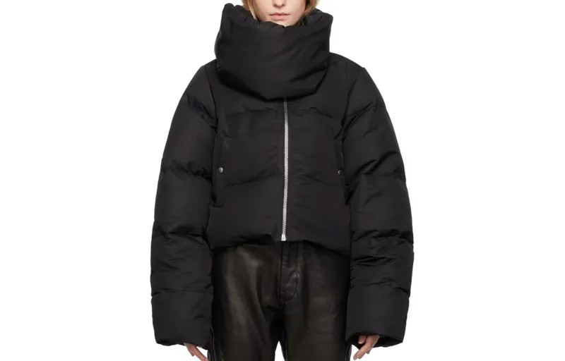 Пуховик женский черный Rick Owens