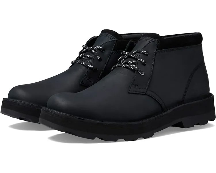 Ботинки Clarks Corston DB Waterproof, цвет Black Leather Waterproof