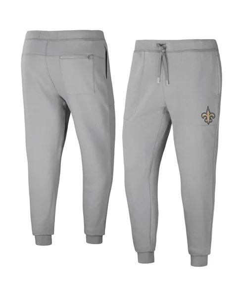 Мужская коллекция nfl x darius rucker by grey new orleans saints fleece jogger pants Fanatics, серый