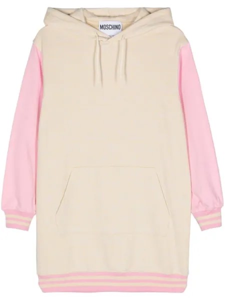 Moschino худи с логотипом, нейтральный цвет