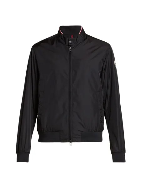 Куртка-бомбер из реппе Moncler, черный