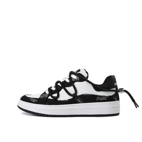 Кроссовки JEANSWEST Skateboarding Shoes Unisex Low-top, белый/черный