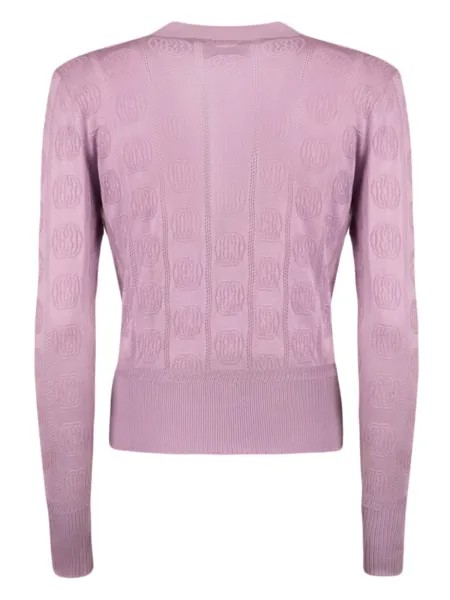 Bally жаккардовый кардиган Emblem, розовый