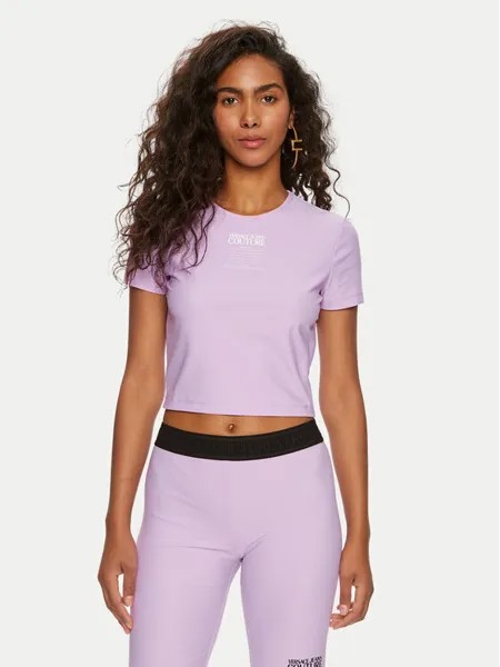 Футболка узкого кроя Versace Jeans Couture, фиолетовый