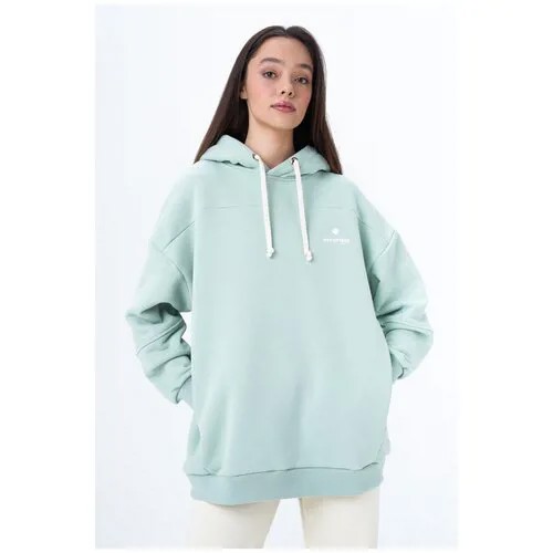 Удлиненное худи Ennergiia AW21-W02 Зеленый 42