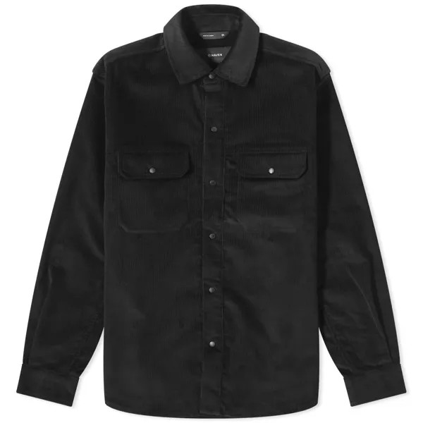 Рубашка Haven Travail Corduroy Overshirt, черный