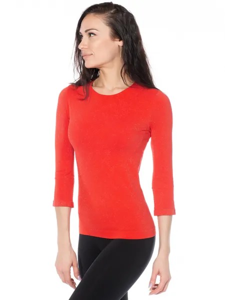 Лонгслив женский Giulia MAGLIA LUREX MANICA 3/4 красный S/M