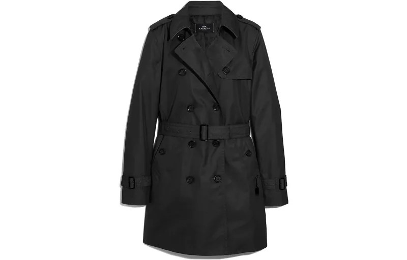 Женский тренч COACH, цвет Black