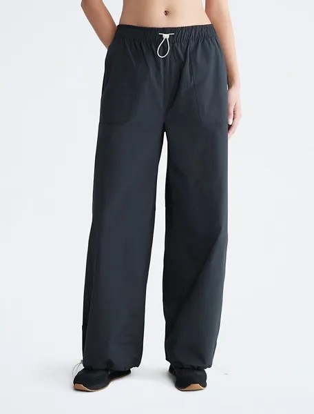 Широкие тканые брюки CK Sport Athletic Calvin Klein, черный
