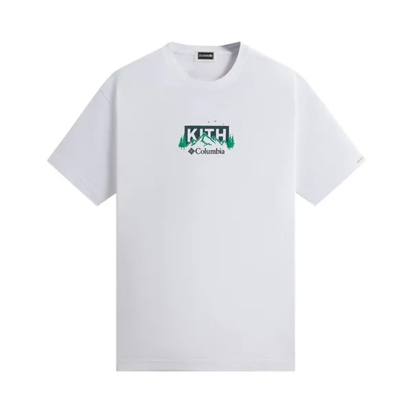 Футболка Kith For Columbia Landscape Classic Logo Tee, белый