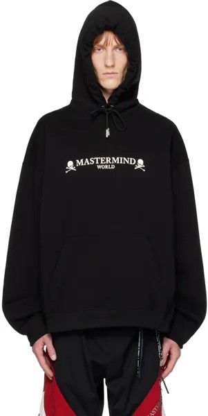 Черный худи с принтом MASTERMIND WORLD