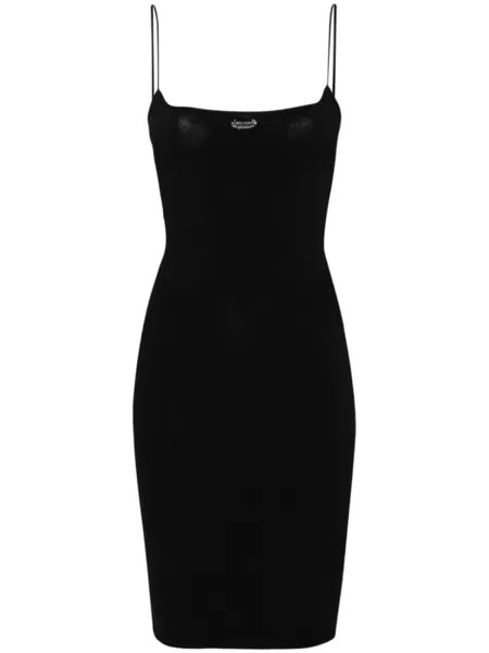 Dsquared2 платье мини с логотипом, черный